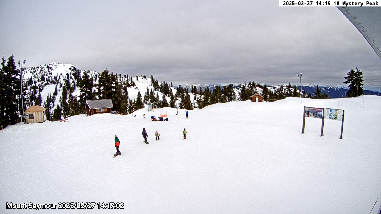 Webcam frame from Mount Seymour on 2025/02/27