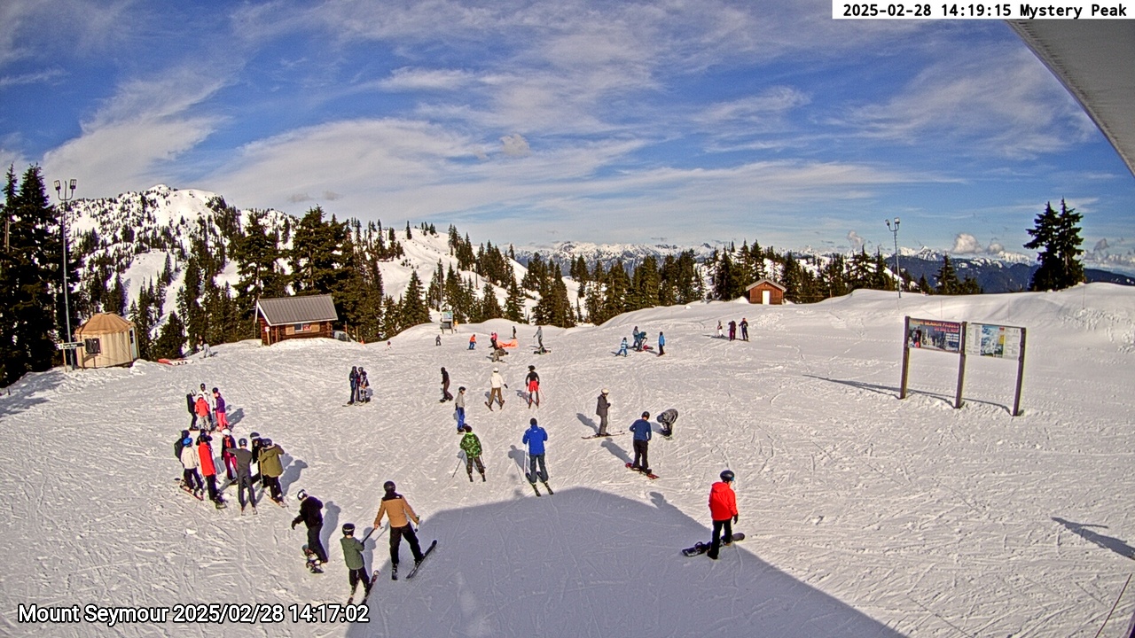 Webcam frame from Mount Seymour on 2025/02/28