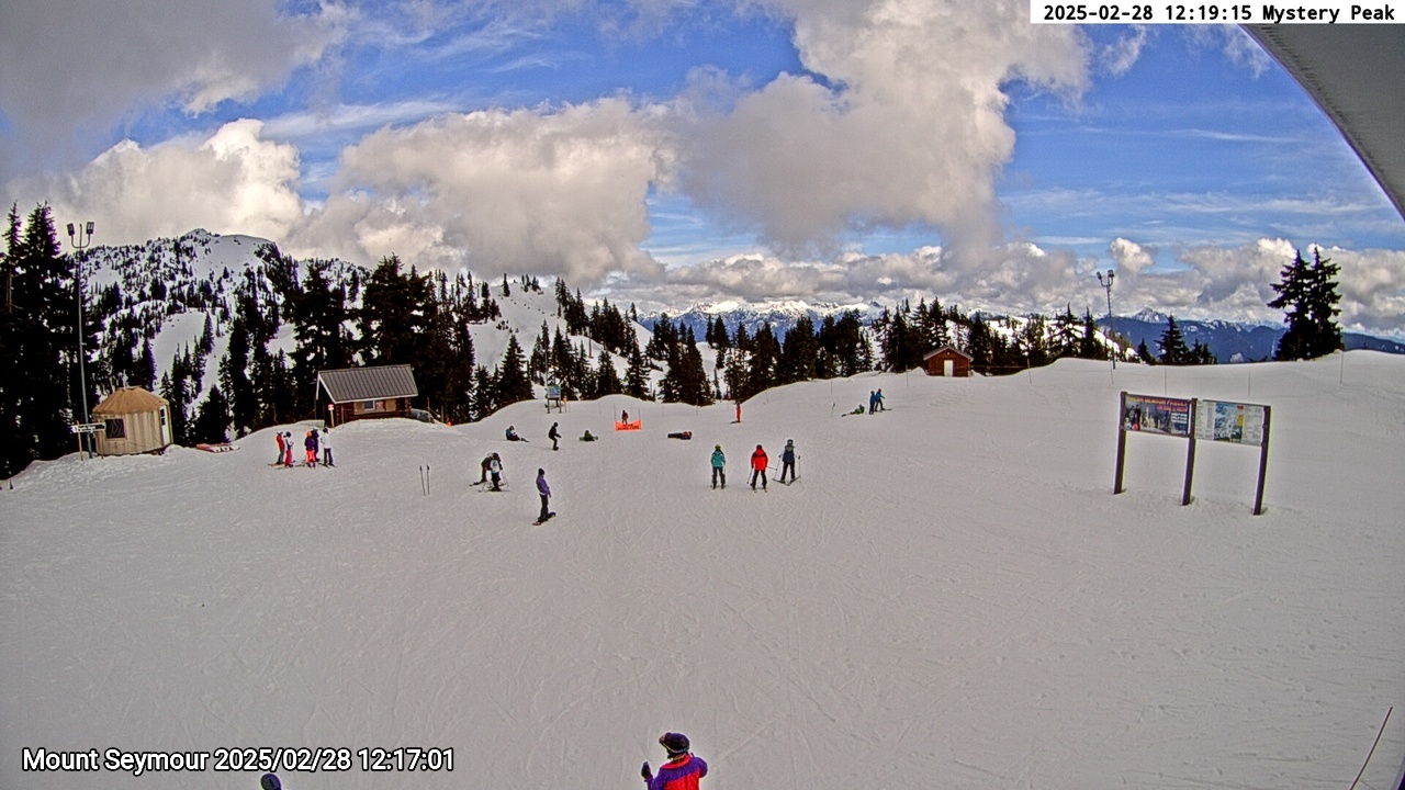Webcam frame from Mount Seymour at 2025/02/28 12:00