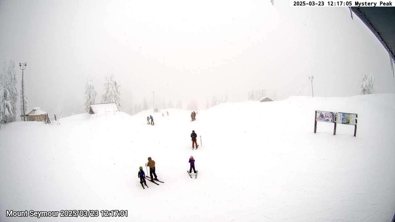 Webcam frame from Mount Seymour at 2025/03/23 12:00
