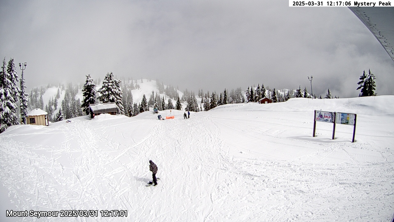 Webcam frame from Mount Seymour at 2025/03/31 12:00