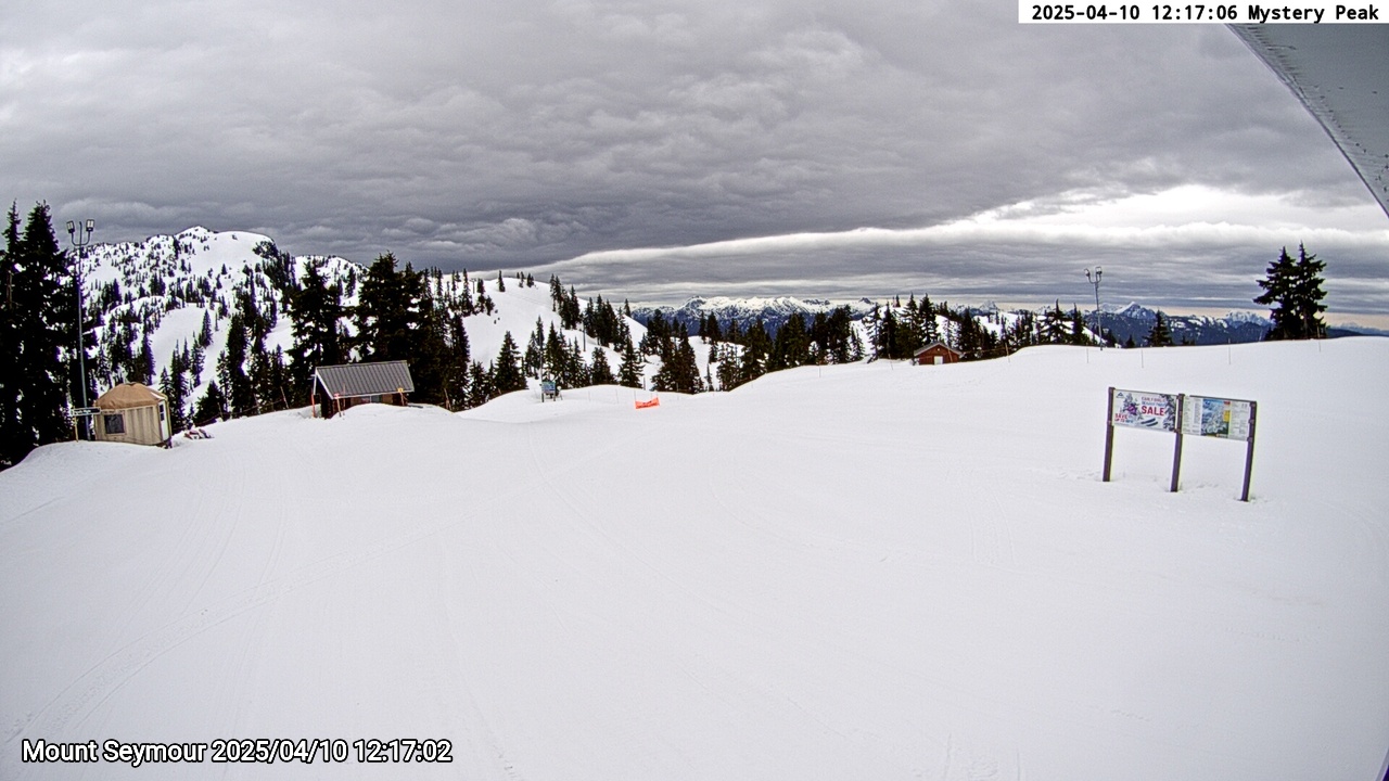 Webcam frame from Mount Seymour at 2025/04/10 12:00