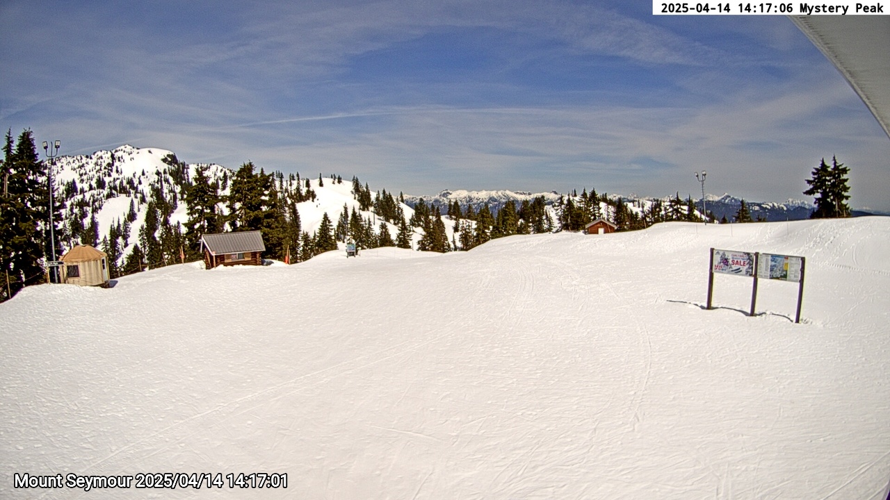 Webcam frame from Mount Seymour on 2025/04/14