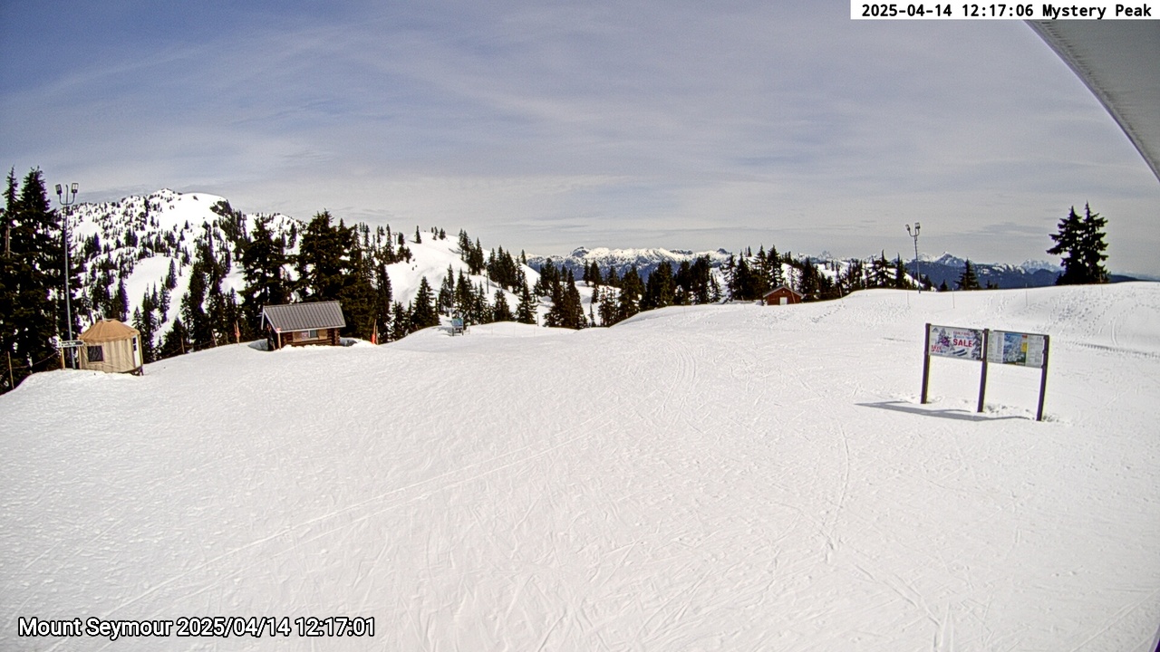 Webcam frame from Mount Seymour at 2025/04/14 12:00