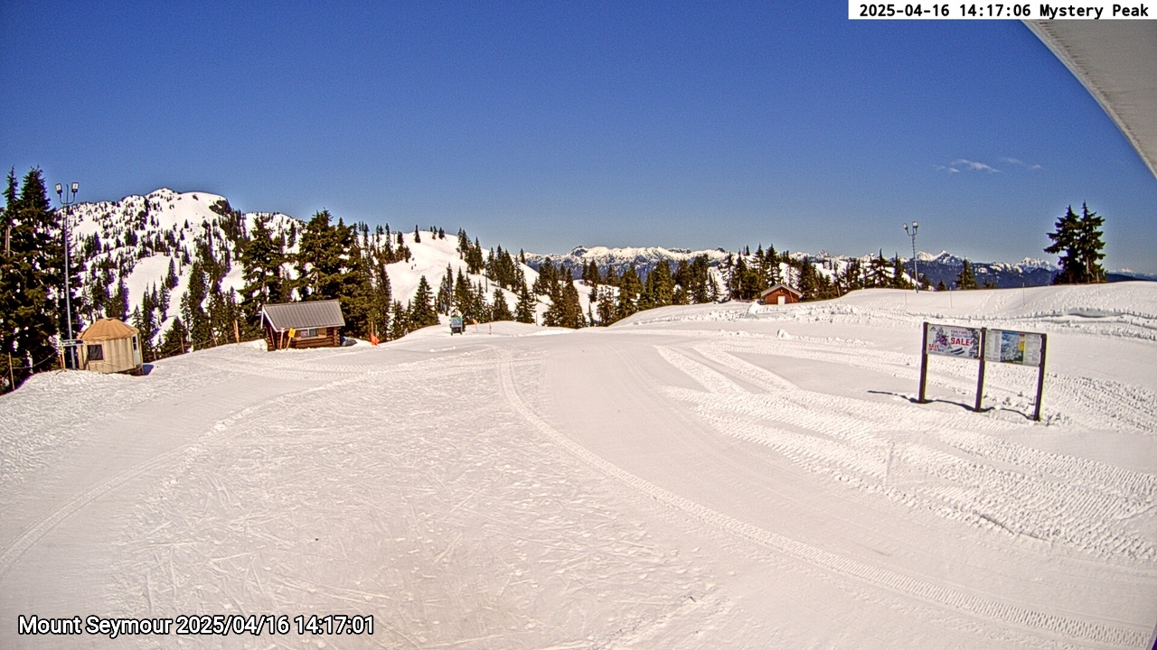Webcam frame from Mount Seymour on 2025/04/16