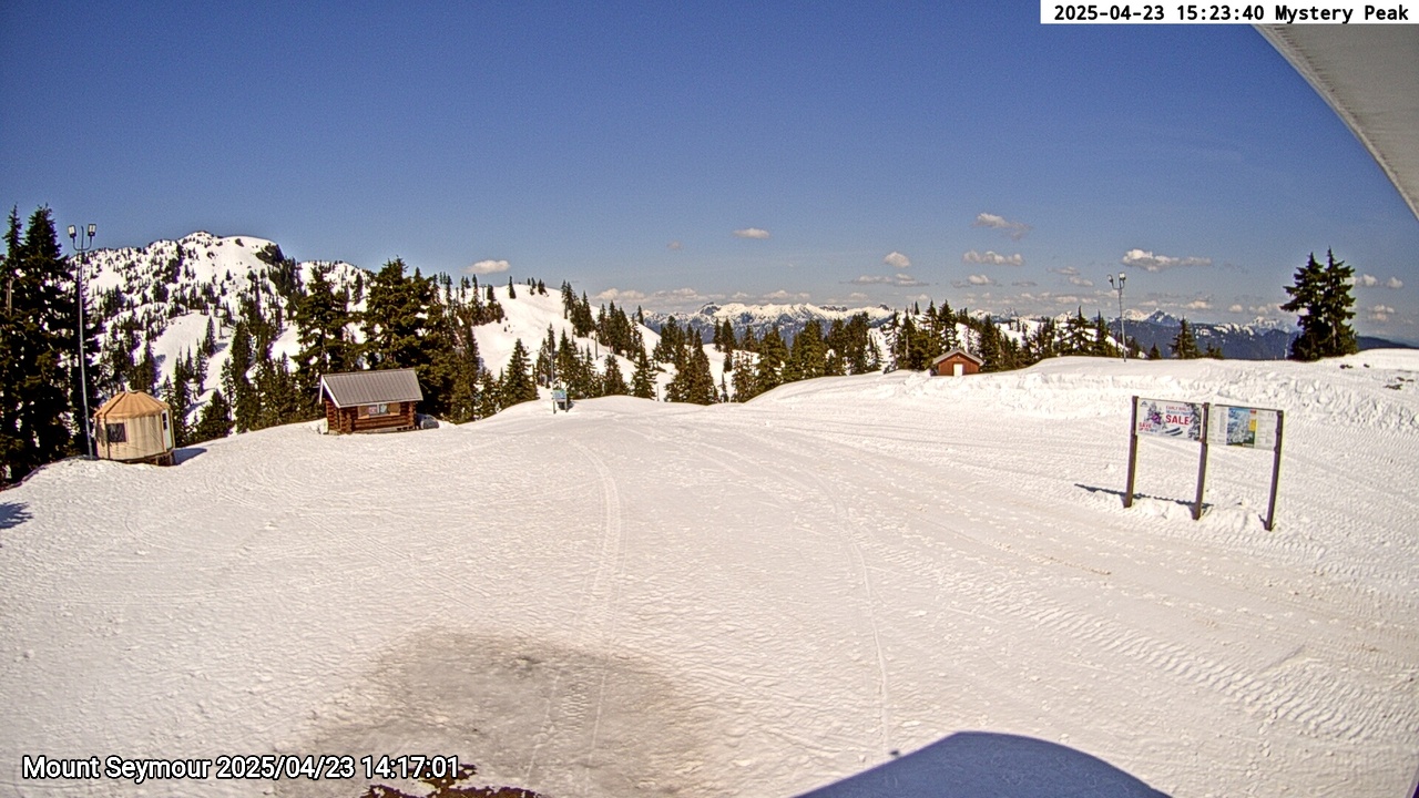 Webcam frame from Mount Seymour on 2025/04/23