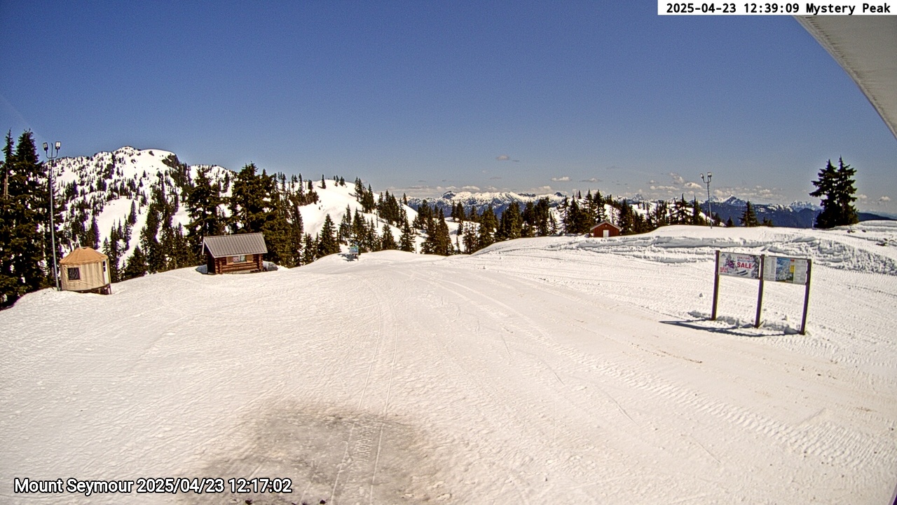Webcam frame from Mount Seymour at 2025/04/23 12:00