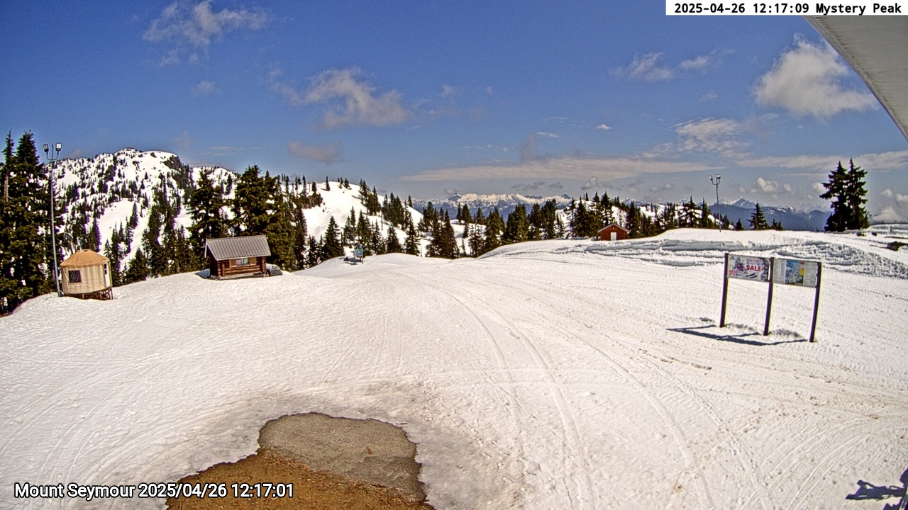 Webcam frame from Mount Seymour at 2025/04/26 12:00
