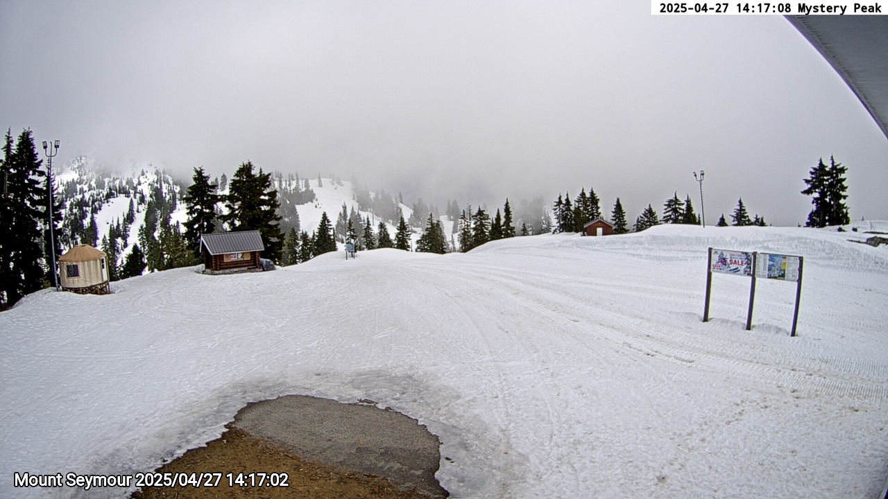 Webcam frame from Mount Seymour on 2025/04/27