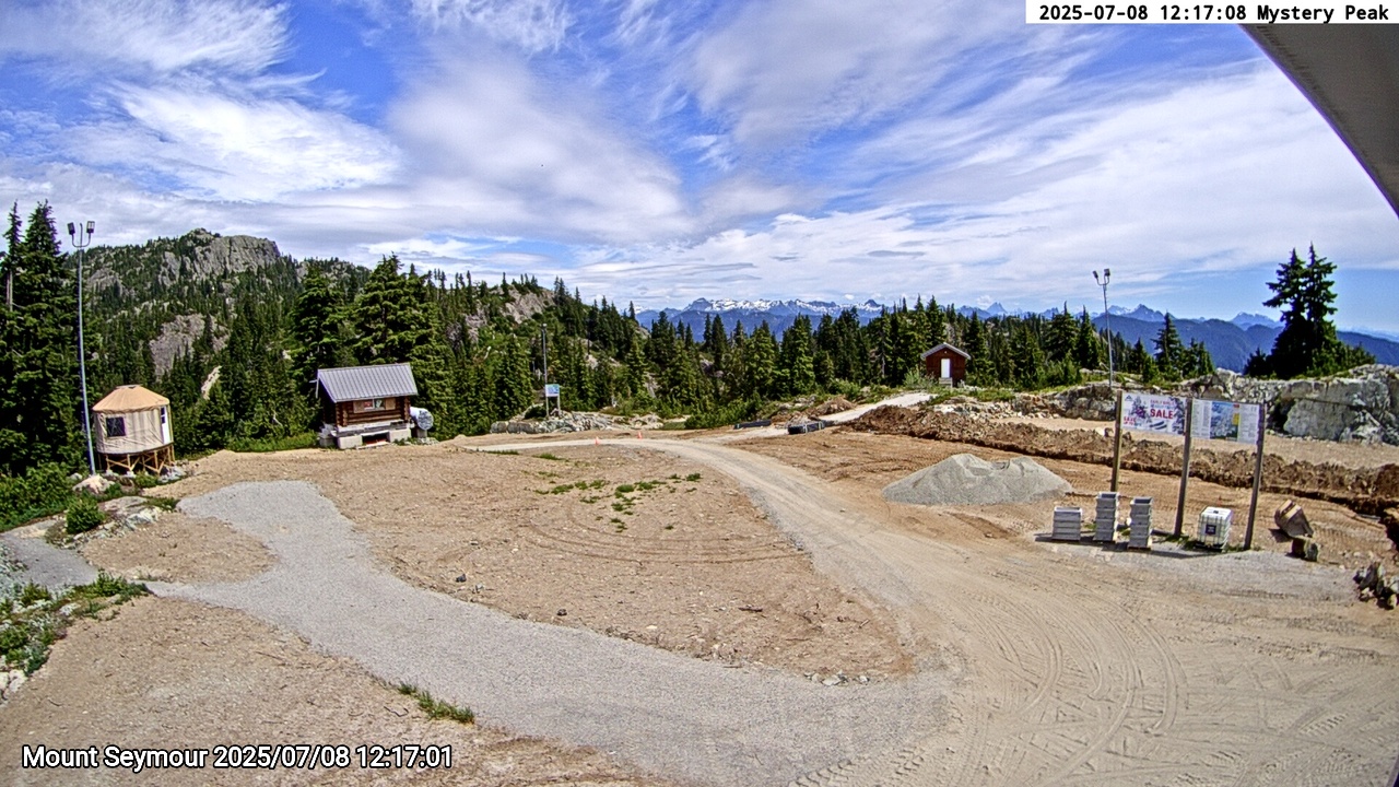 Webcam frame from Mount Seymour at 2025/07/08 12:00