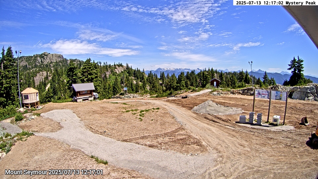 Webcam frame from Mount Seymour at 2025/07/13 12:00