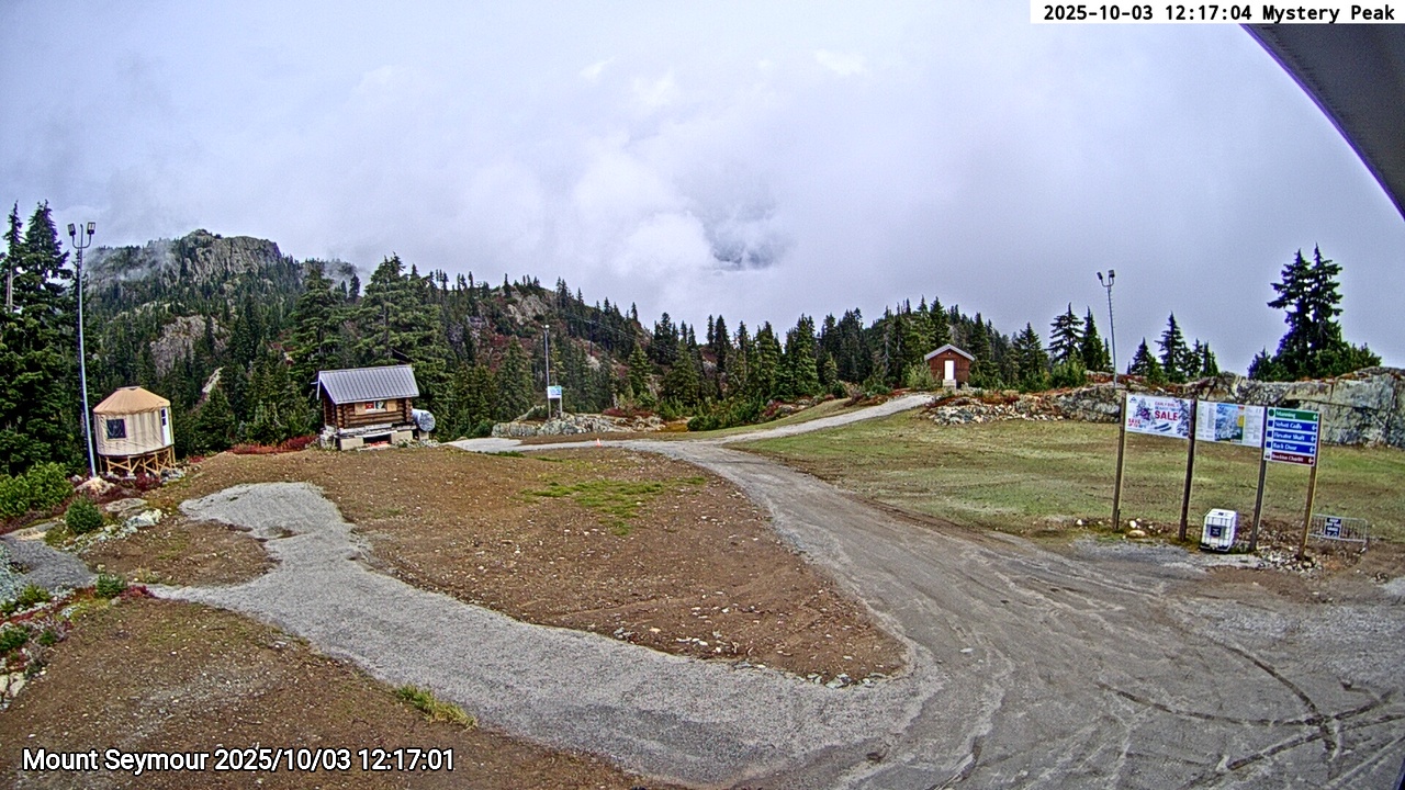 Webcam frame from Mount Seymour at 2025/10/03 12:00