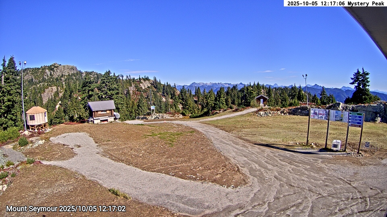 Webcam frame from Mount Seymour at 2025/10/05 12:00