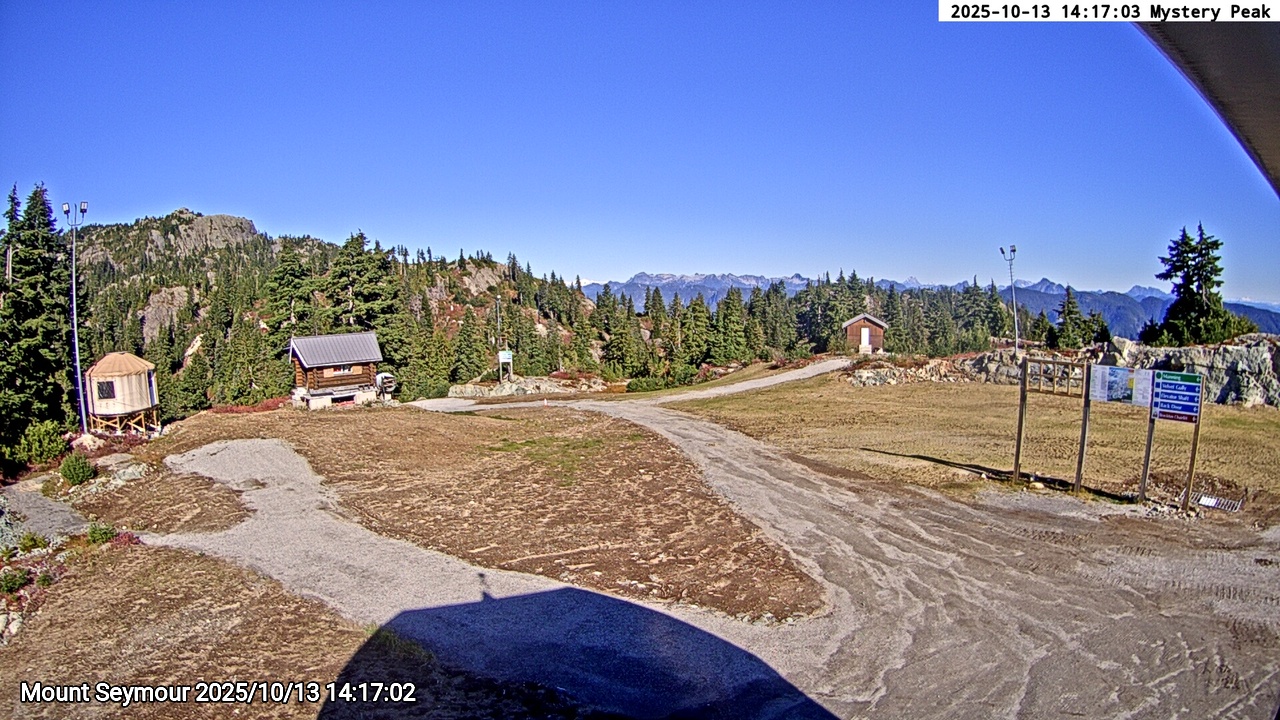 Webcam frame from Mount Seymour on 2025/10/13