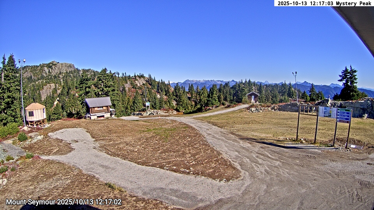 Webcam frame from Mount Seymour at 2025/10/13 12:00