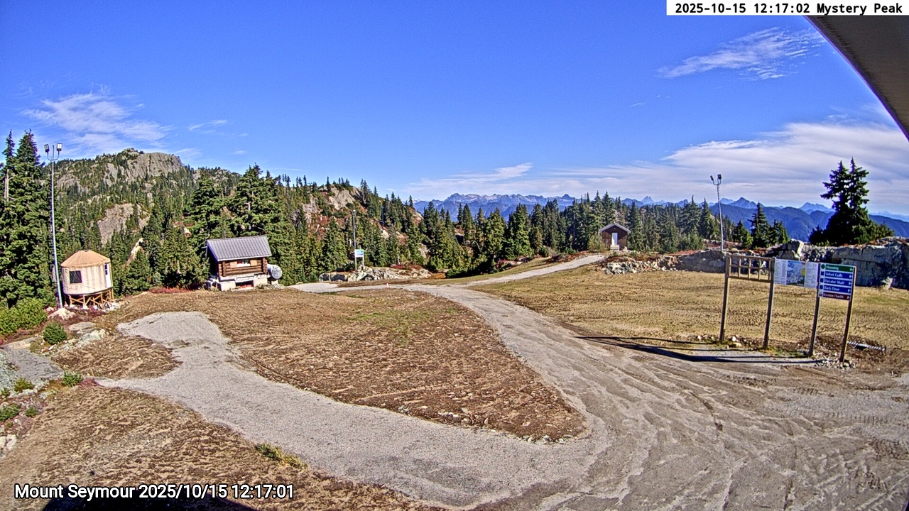 Webcam frame from Mount Seymour at 2025/10/15 12:00