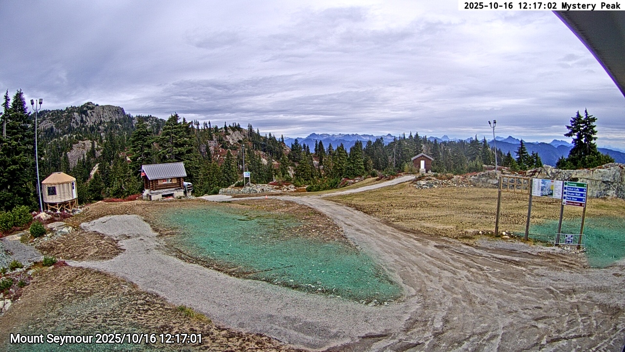 Webcam frame from Mount Seymour at 2025/10/16 12:00