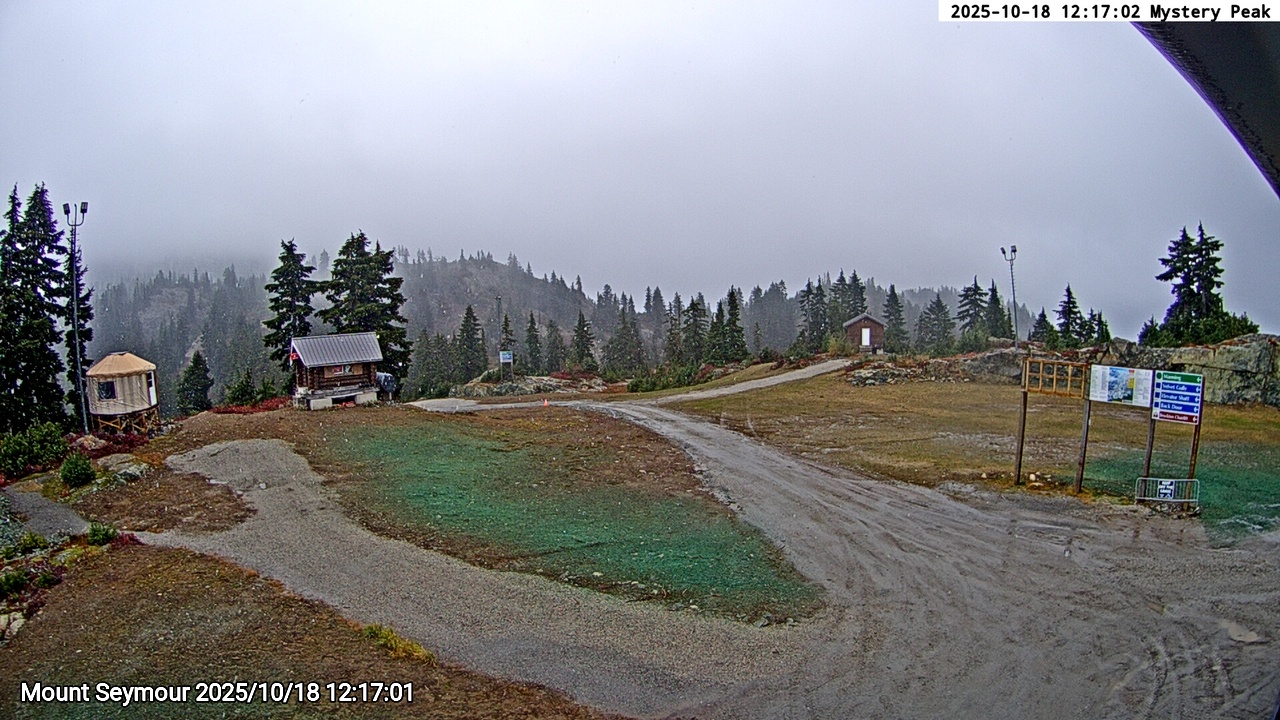 Webcam frame from Mount Seymour at 2025/10/18 12:00