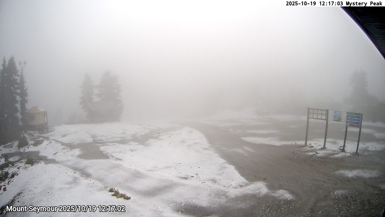 Webcam frame from Mount Seymour at 2025/10/19 12:00