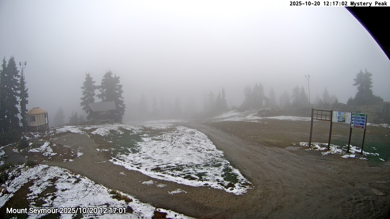 Webcam frame from Mount Seymour at 2025/10/20 12:00