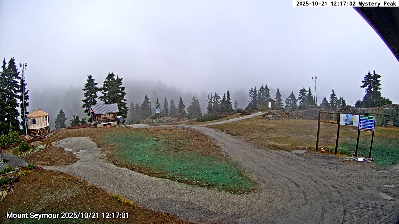 Webcam frame from Mount Seymour at 2025/10/21 12:00