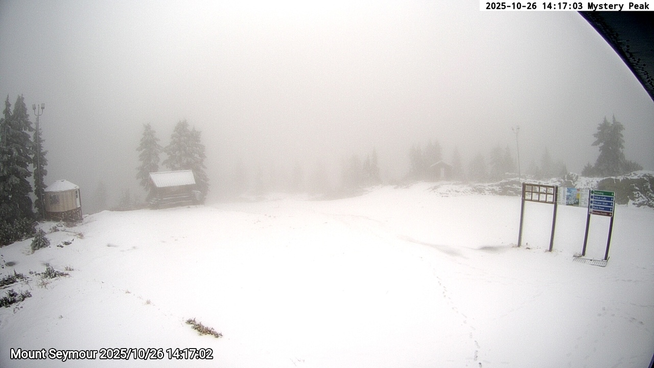 Webcam frame from Mount Seymour on 2025/10/26