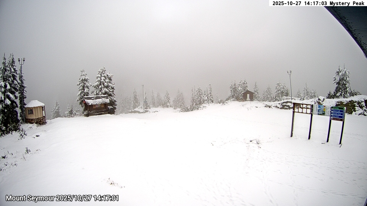 Webcam frame from Mount Seymour on 2025/10/27