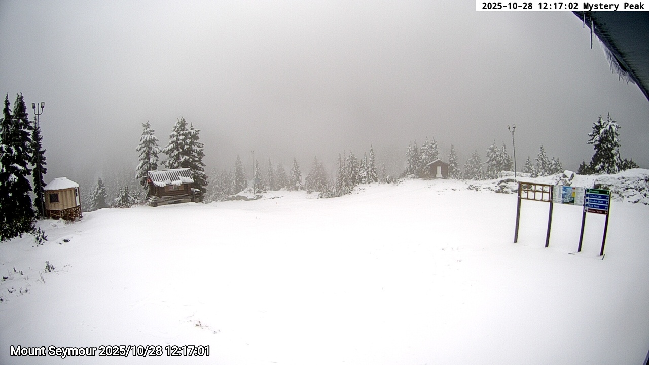 Webcam frame from Mount Seymour at 2025/10/28 12:00