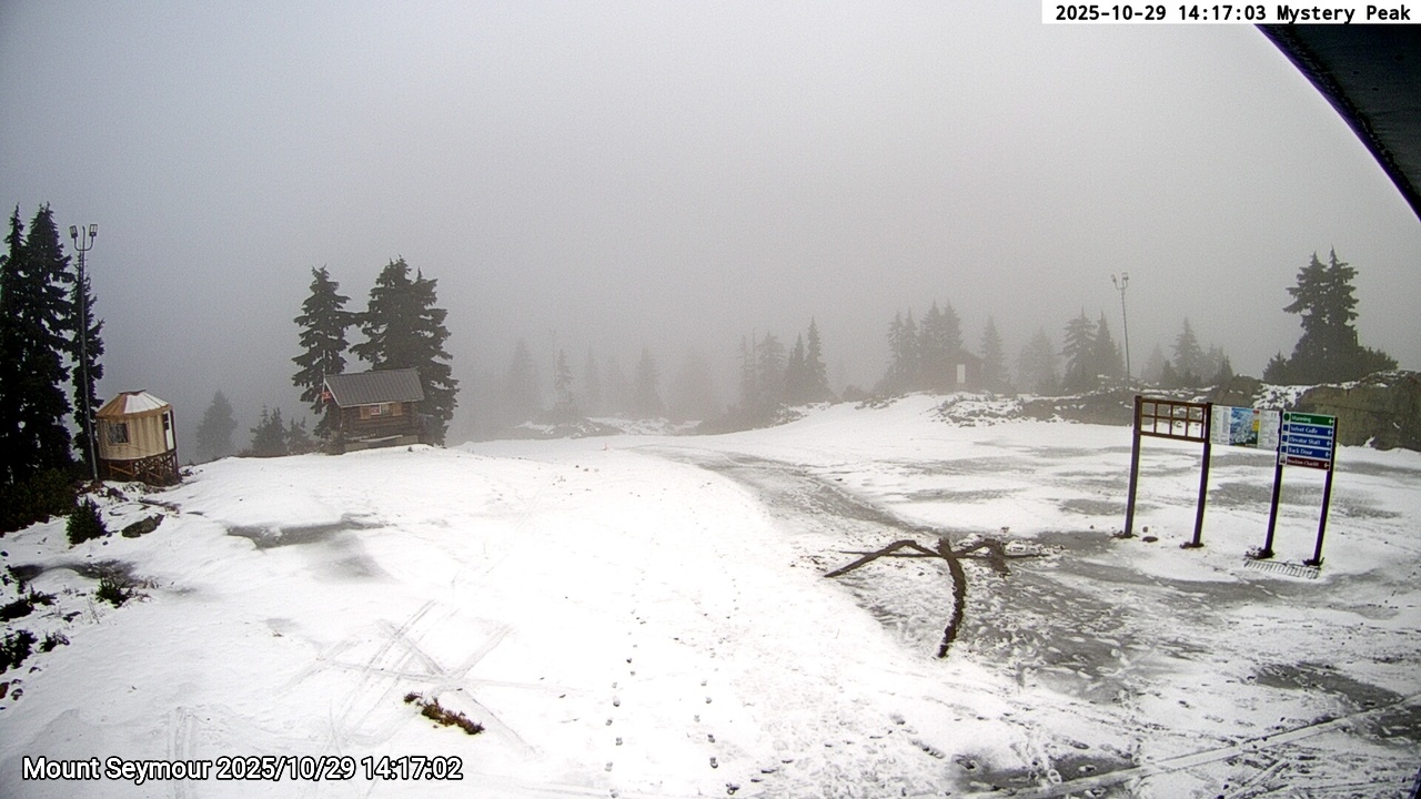 Webcam frame from Mount Seymour on 2025/10/29