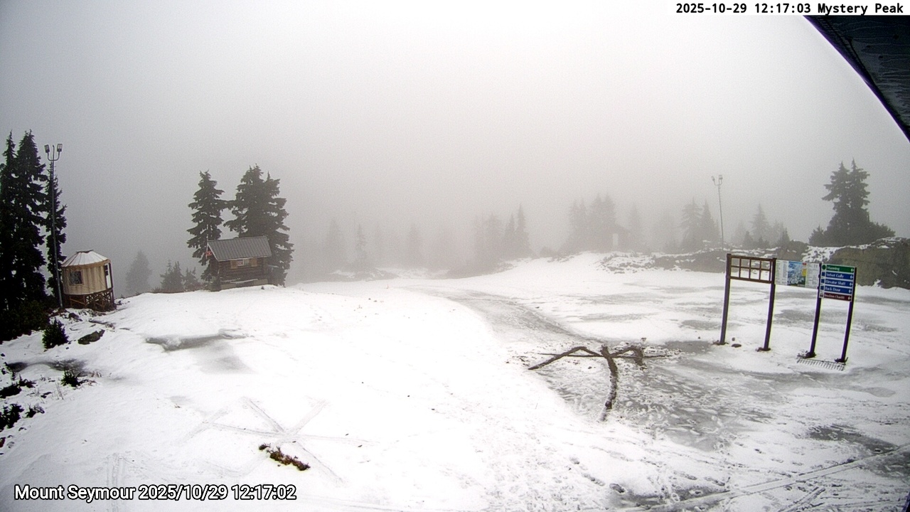 Webcam frame from Mount Seymour at 2025/10/29 12:00