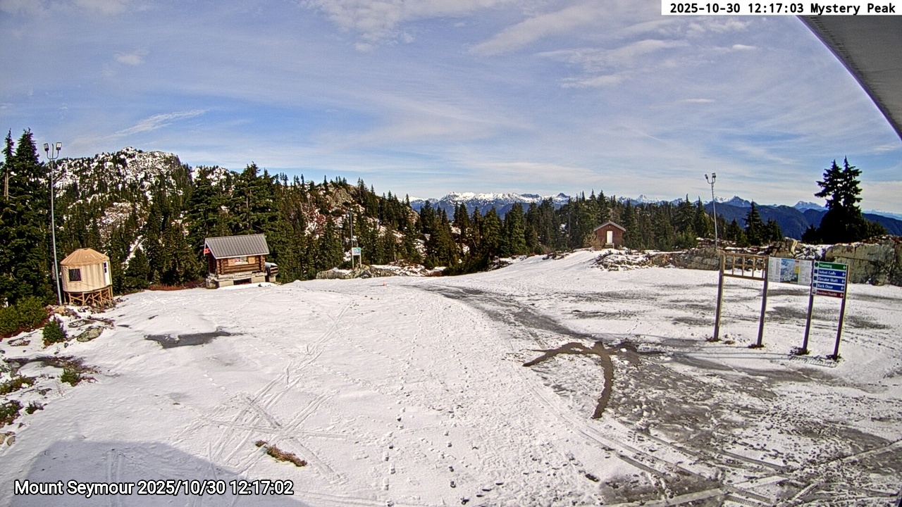 Webcam frame from Mount Seymour at 2025/10/30 12:00