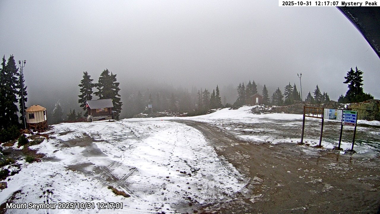 Webcam frame from Mount Seymour at 2025/10/31 12:00