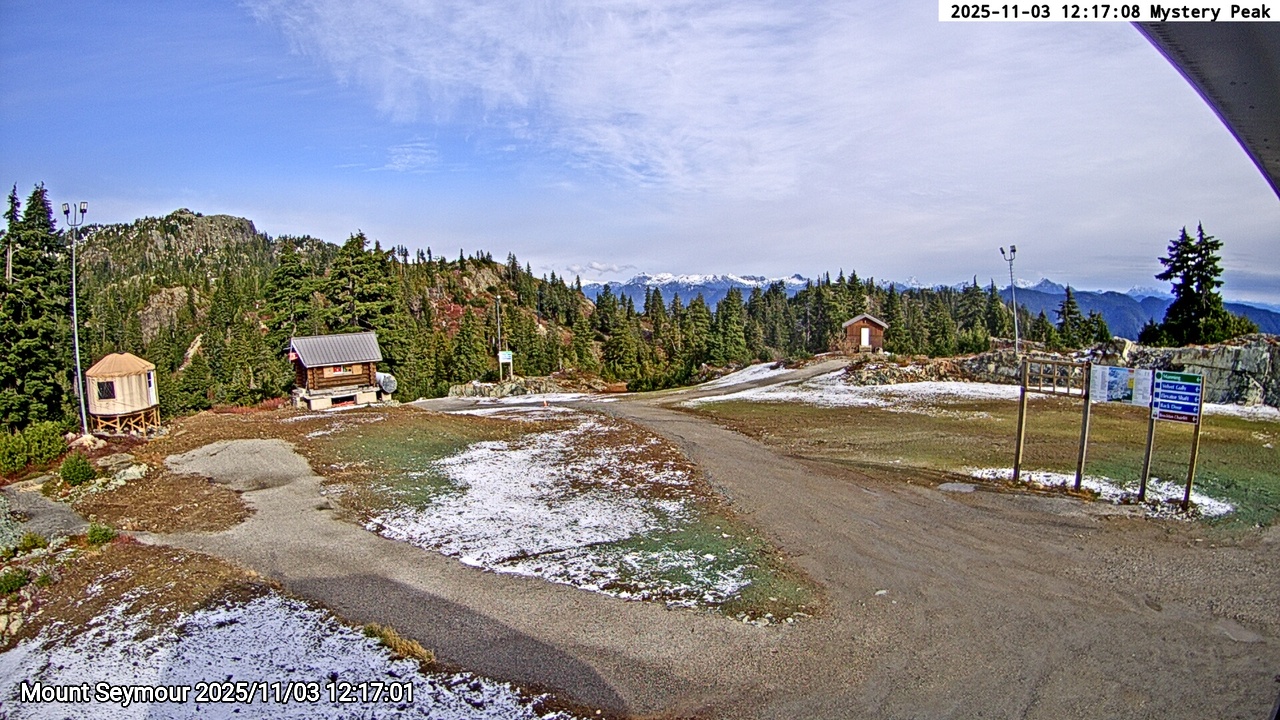 Webcam frame from Mount Seymour at 2025/11/03 12:00