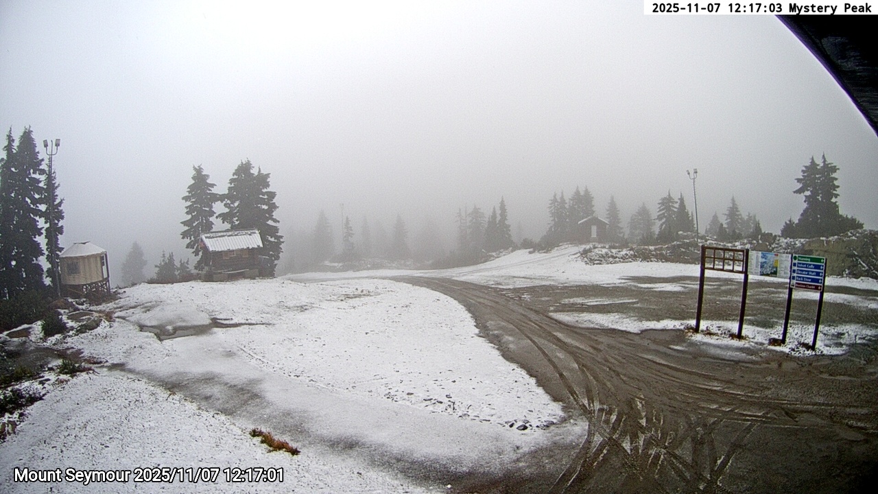 Webcam frame from Mount Seymour at 2025/11/07 12:00