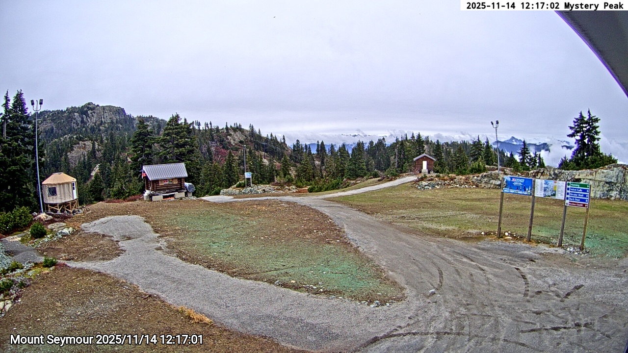Webcam frame from Mount Seymour at 2025/11/14 12:00