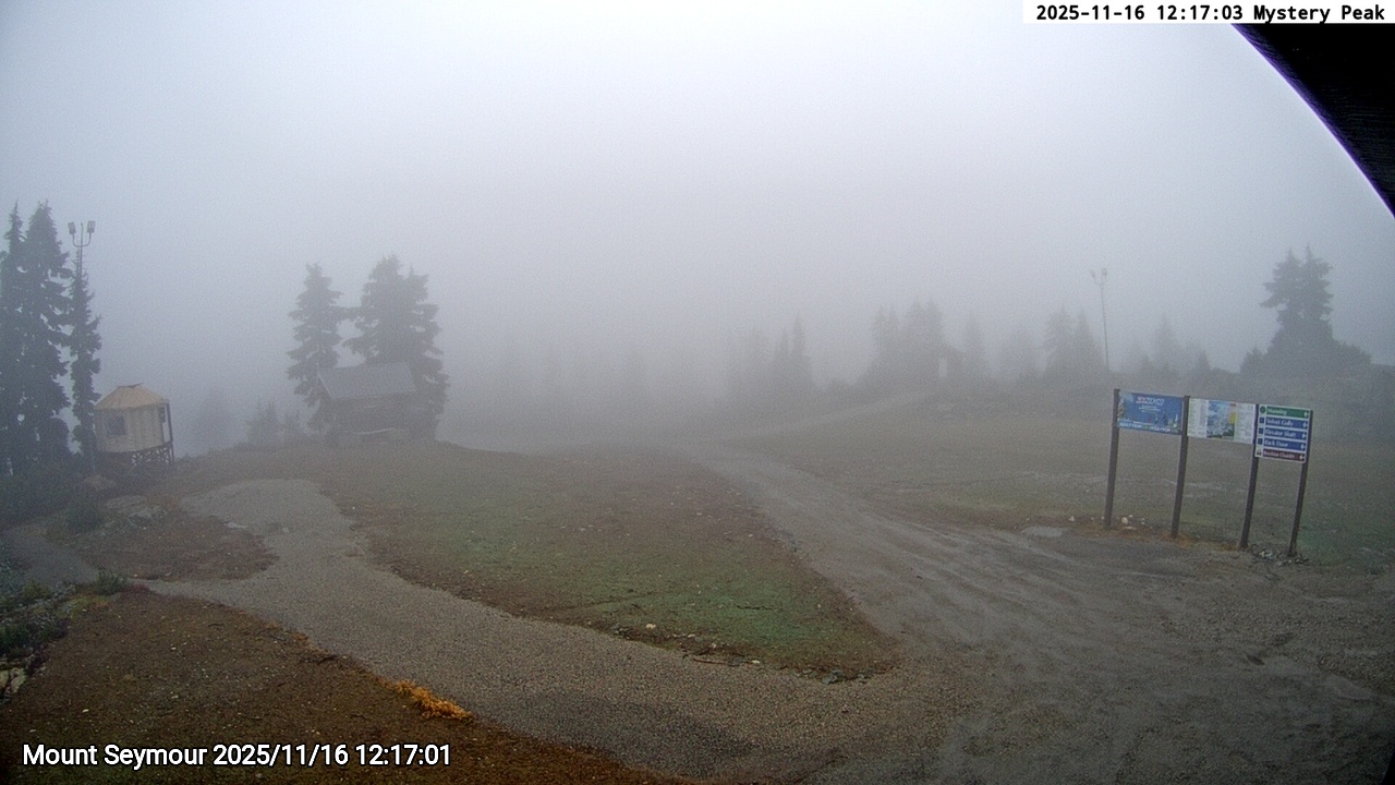 Webcam frame from Mount Seymour at 2025/11/16 12:00