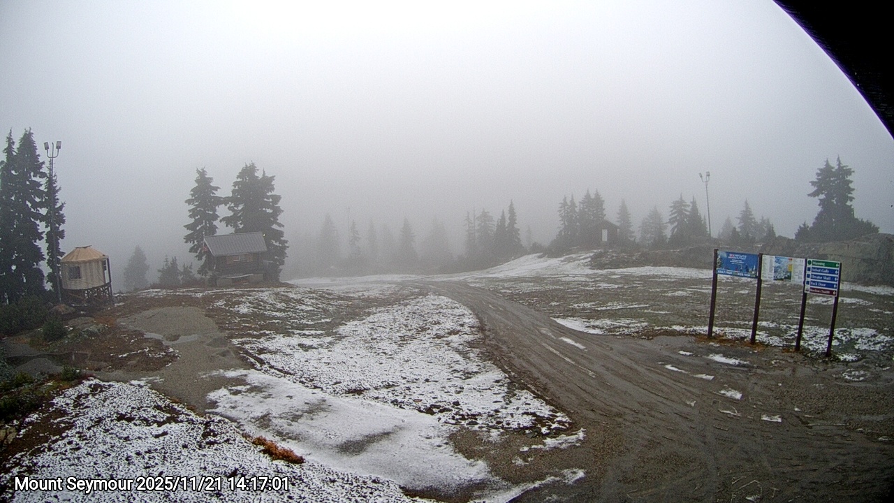 Webcam frame from Mount Seymour on 2025/11/21
