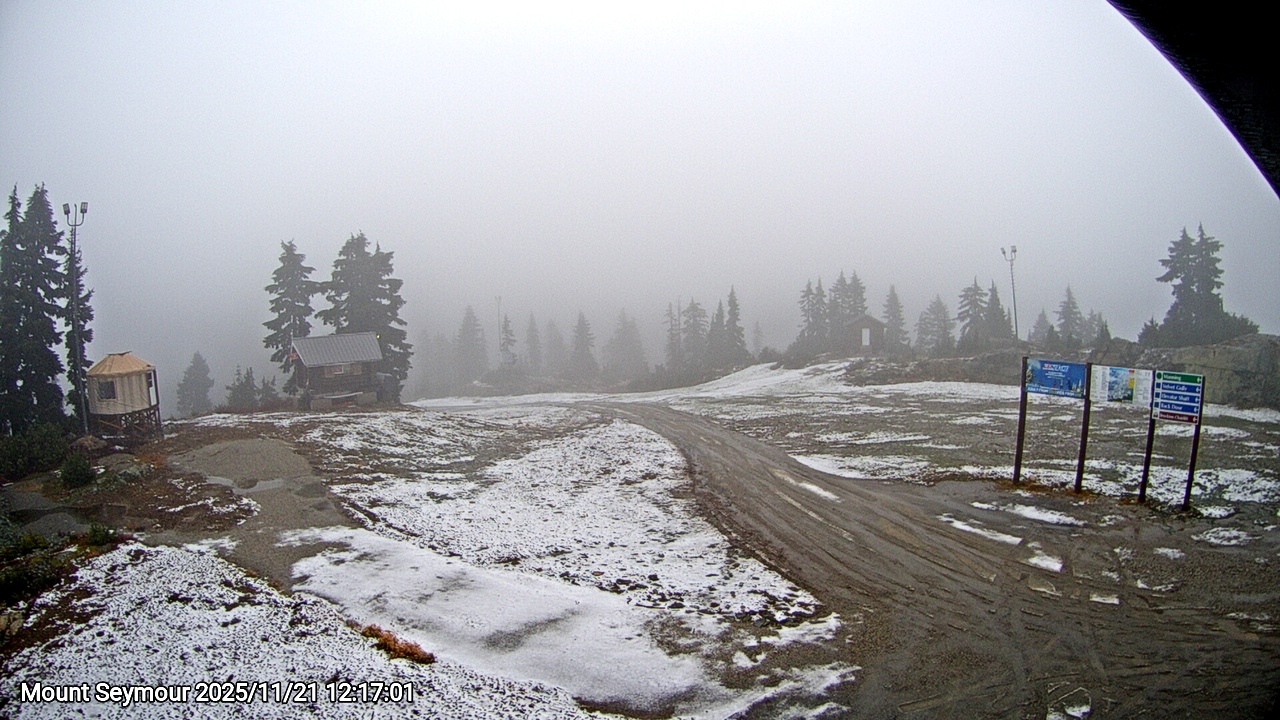 Webcam frame from Mount Seymour at 2025/11/21 12:00