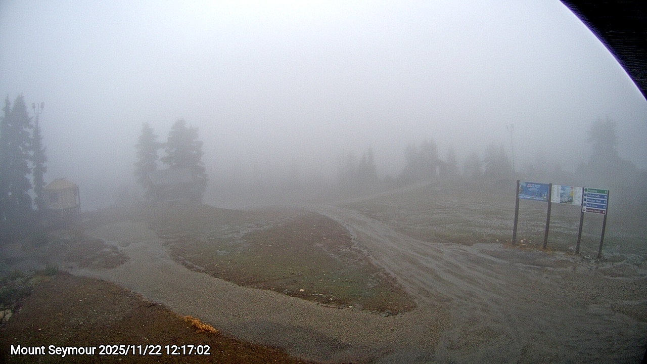 Webcam frame from Mount Seymour at 2025/11/22 12:00