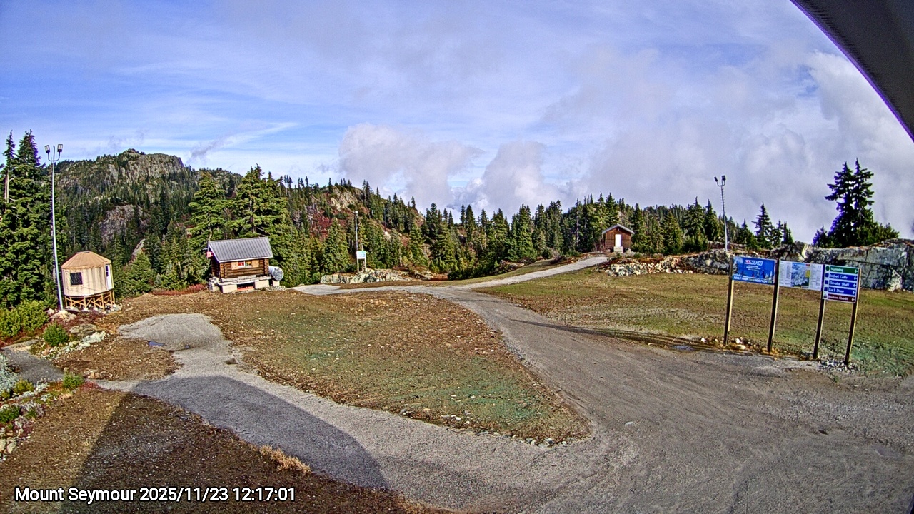 Webcam frame from Mount Seymour at 2025/11/23 12:00