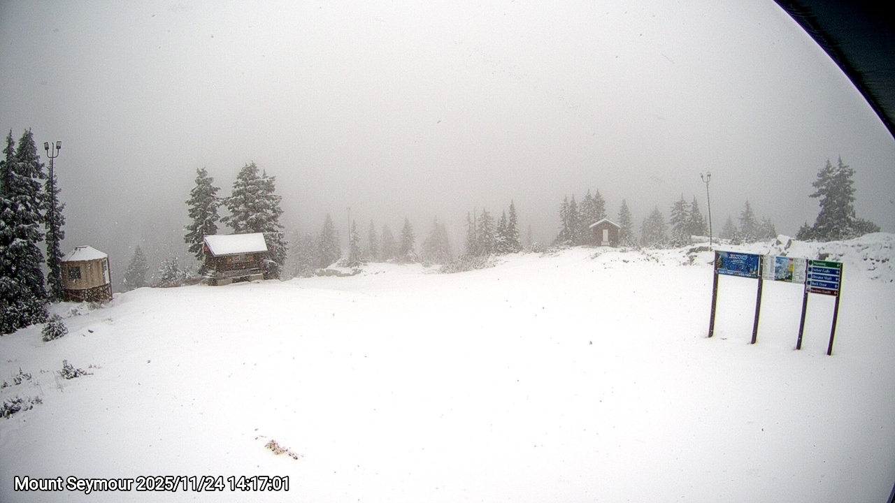 Webcam frame from Mount Seymour on 2025/11/24