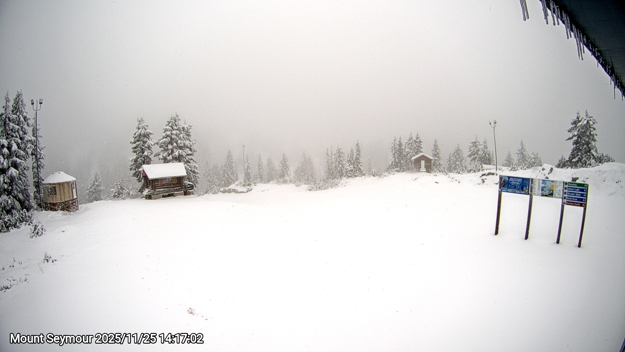 Webcam frame from Mount Seymour on 2025/11/25