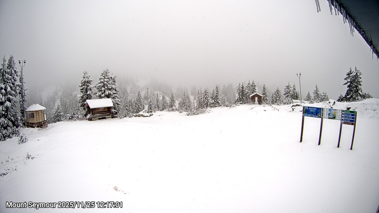 Webcam frame from Mount Seymour at 2025/11/25 12:00