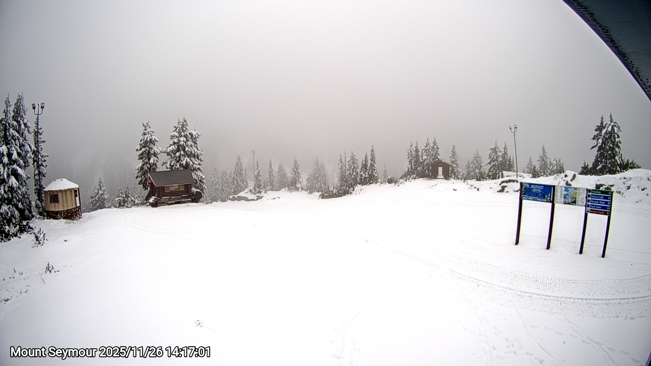 Webcam frame from Mount Seymour on 2025/11/26