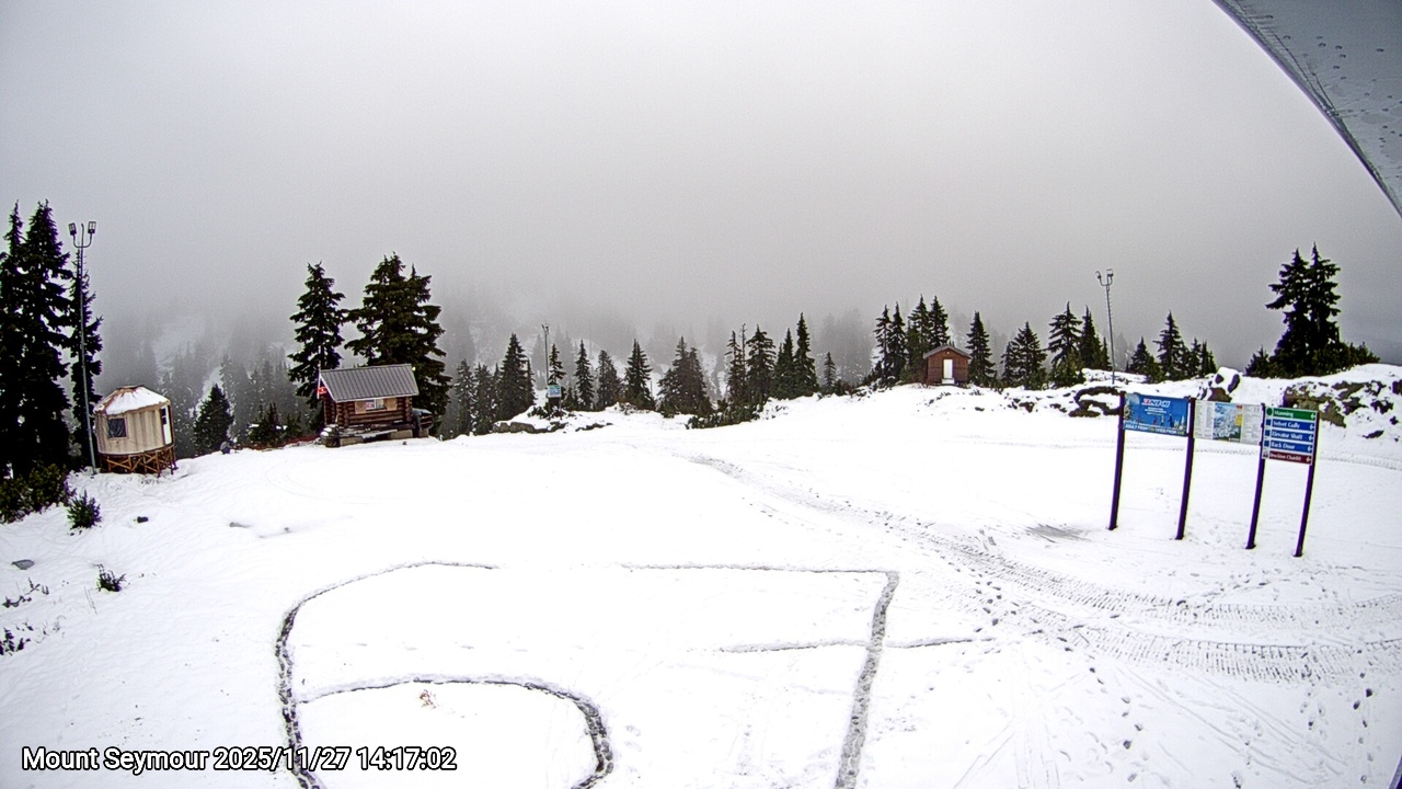 Webcam frame from Mount Seymour on 2025/11/27