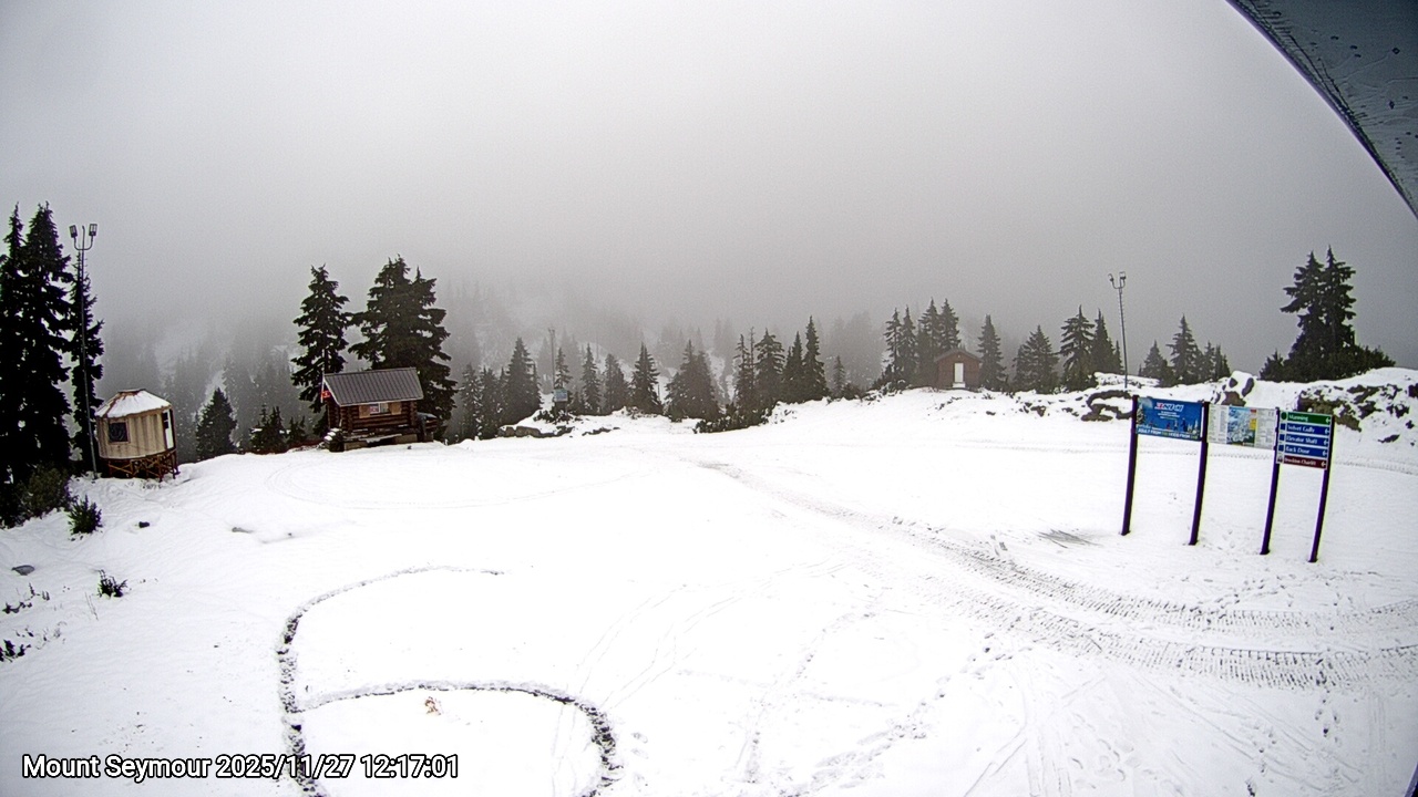 Webcam frame from Mount Seymour at 2025/11/27 12:00