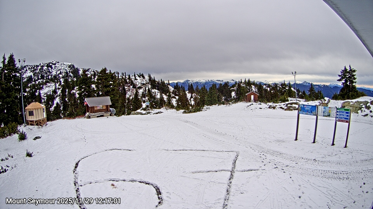 Webcam frame from Mount Seymour at 2025/11/29 12:00