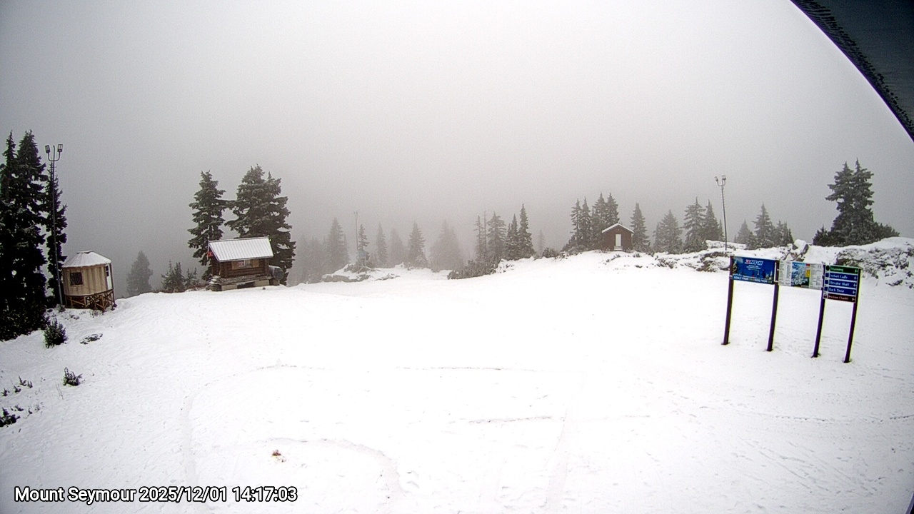 Webcam frame from Mount Seymour on 2025/12/01