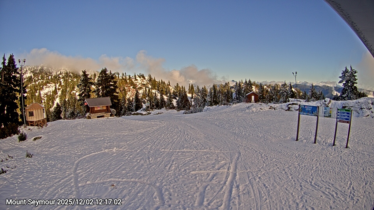 Webcam frame from Mount Seymour at 2025/12/02 12:00