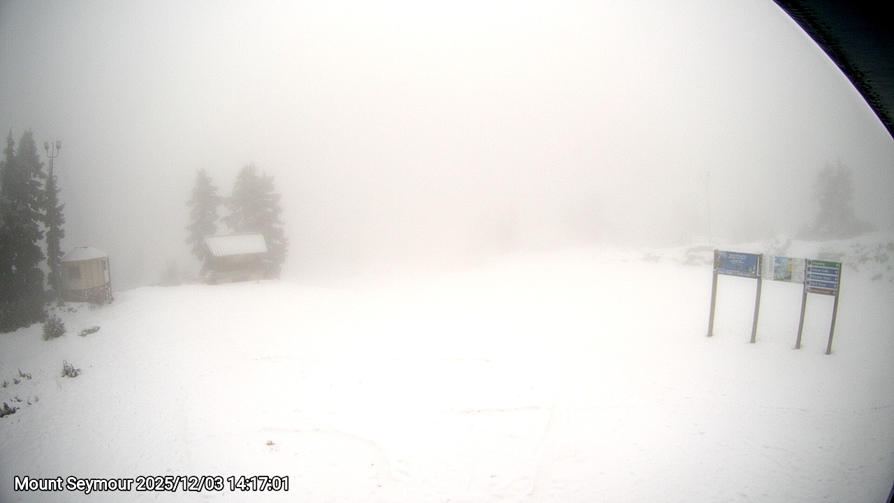 Webcam frame from Mount Seymour on 2025/12/03